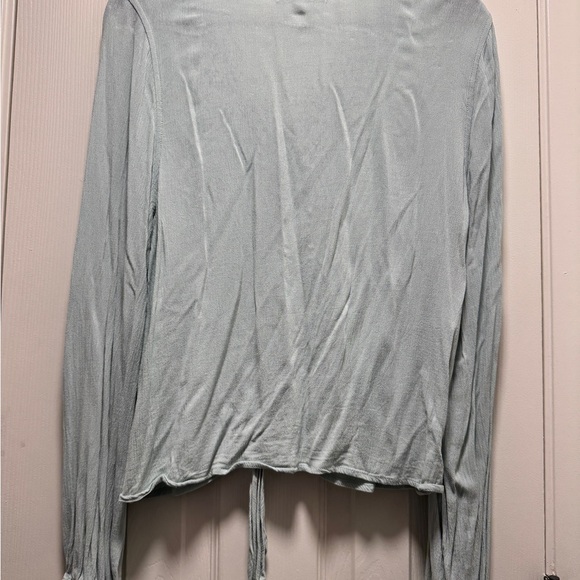 Light Green Button-Front Top - Picture 2 of 2